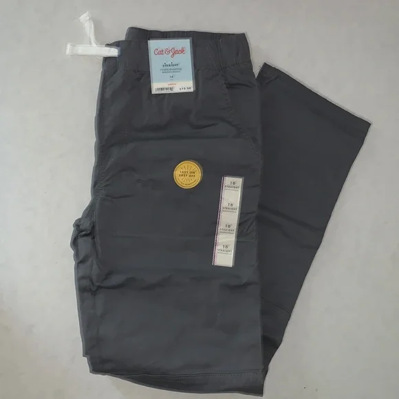 Cat & Jack straight reinforced knee, flexible drawstring, easy on easy off. - Picture 8 of 16